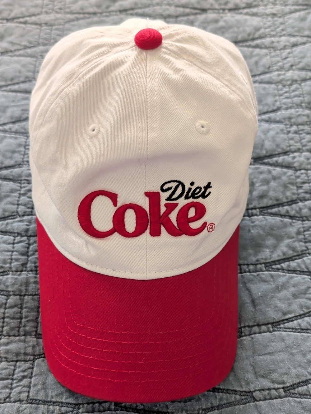 Coca Cola White Baseball Cap with Black Logo